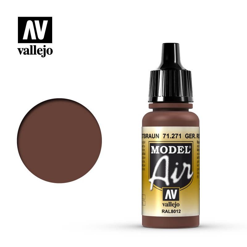 German Red Brown 17ml Vallejo Model Air 71271