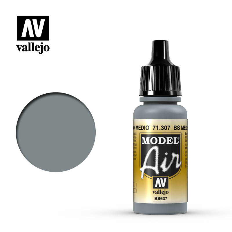 BS Medium Sea Grey 17ml Vallejo Model Air 71307