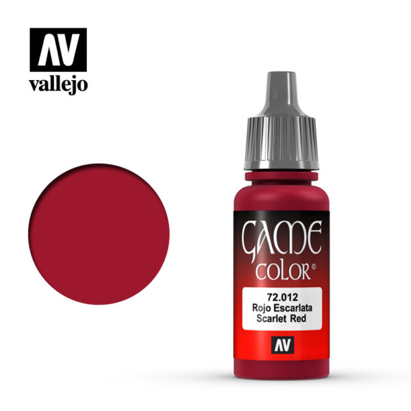 Scarlet Red 18ml Vallejo Game Color 72012