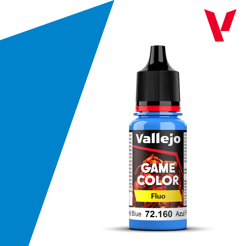 Fluorescent Blue Fluo 18ml Vallejo Game Color 72160