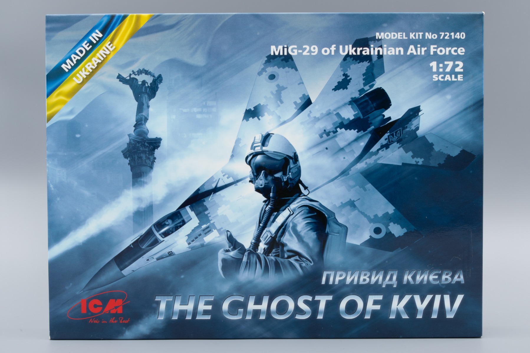 ICM72140 The Ghost of Kyiv (Привид Києва) MiG-29 of Ukrainian Air Forces, model kit