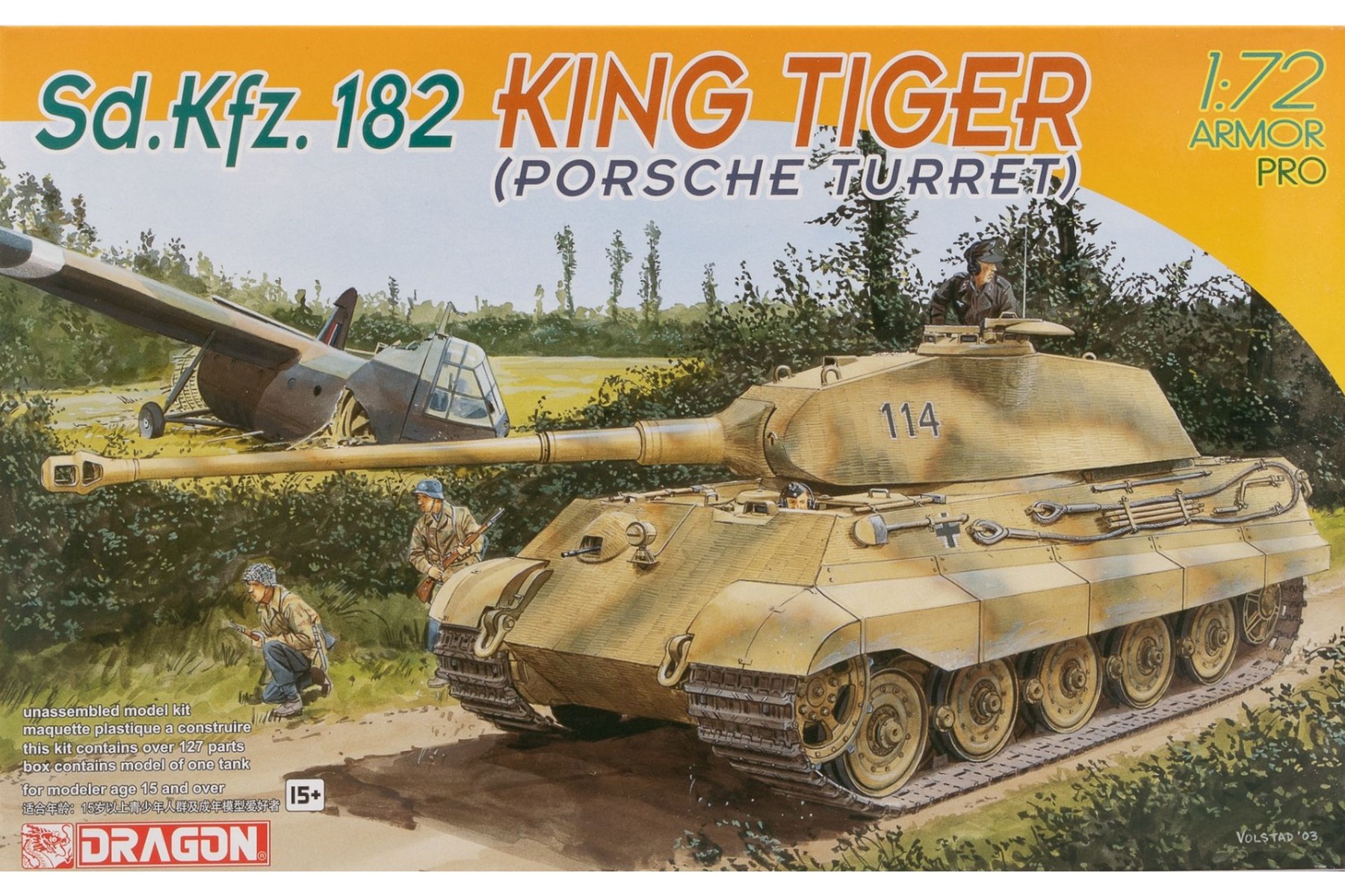 Dragon DRA07231 Sd.Kfz.182 King Tiger (Porsche Turret), model kit