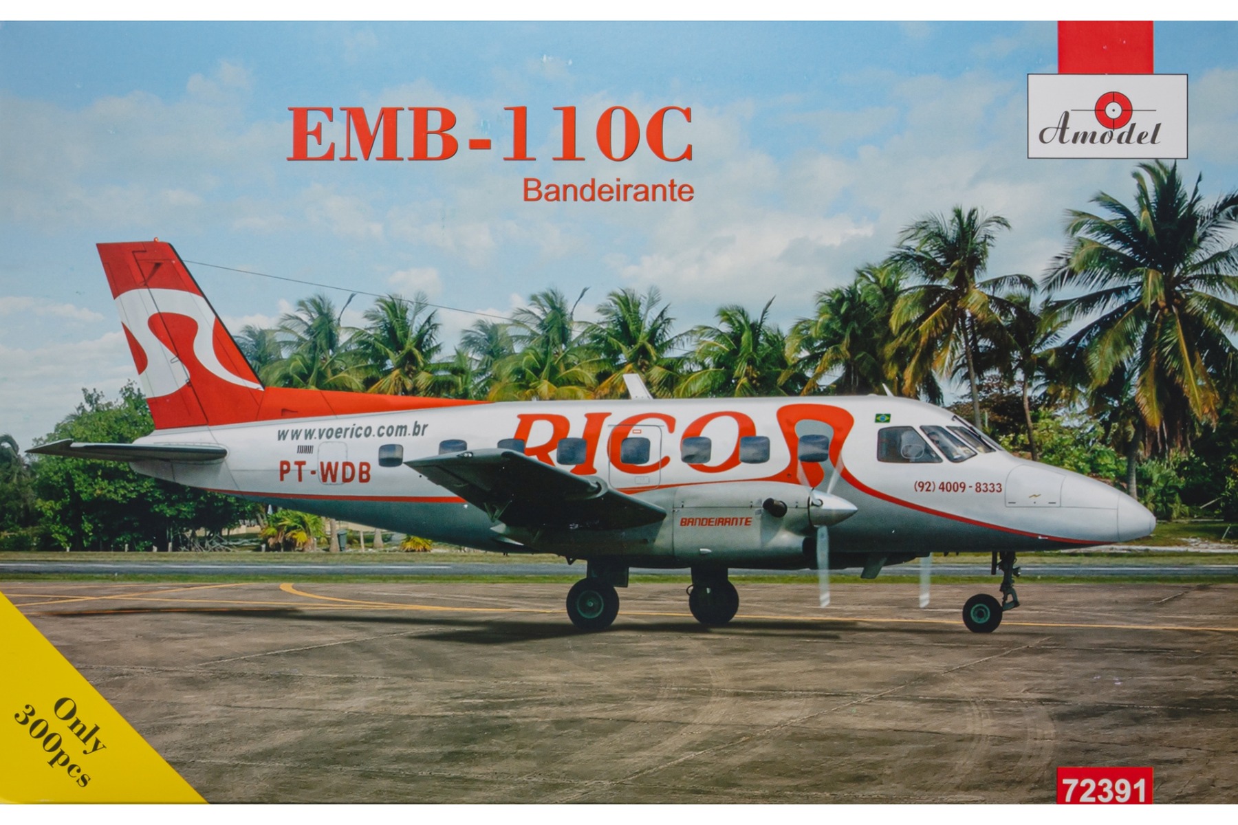 Amodel AMO72391 Embraer EMB-110C Bandeirante, model kit