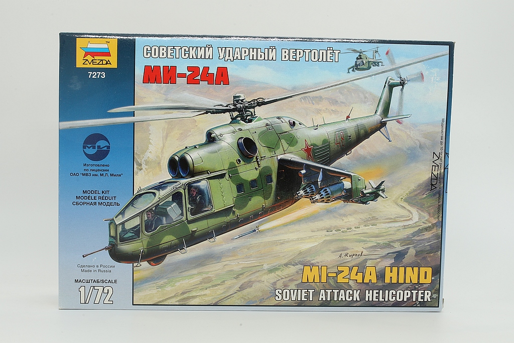 Zvezda ZV7273 Soviet Attack Helicopter MI-24A Hind