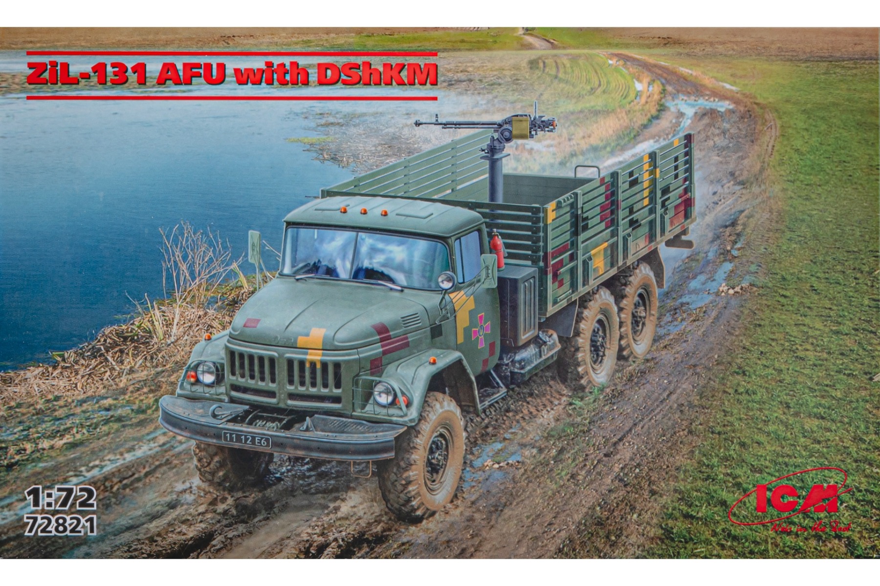 ICM72821 ZiL-131 AFU with DShKM, model kit