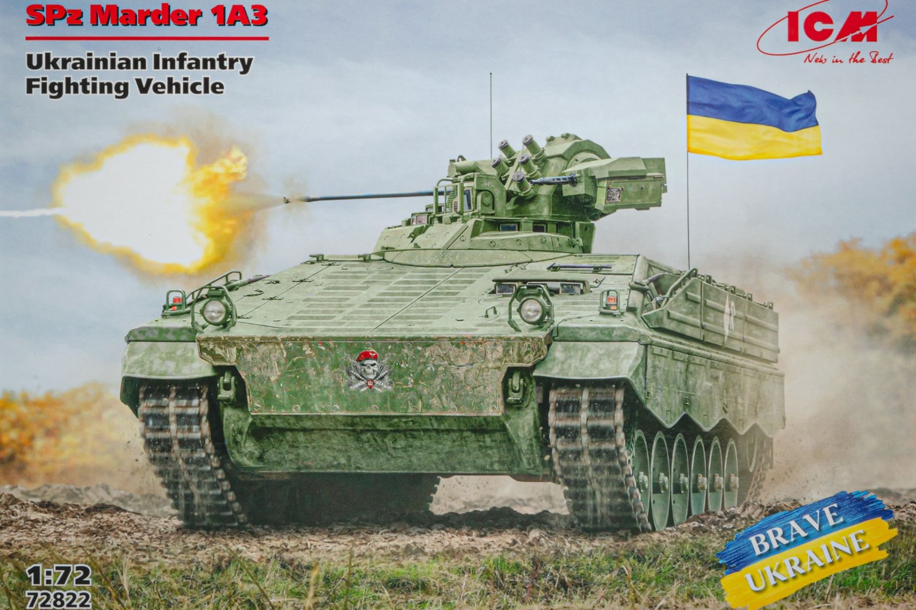 ICM72822 SPz Marder 1A3,Ukrainian Infantry Fighting Vehicle, model kit