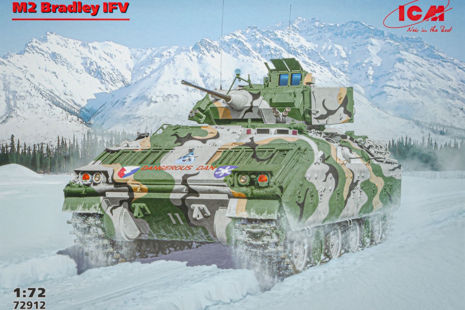 ICM72912 M2 Bradley, US Infantry Fighting Vehicle, model kit