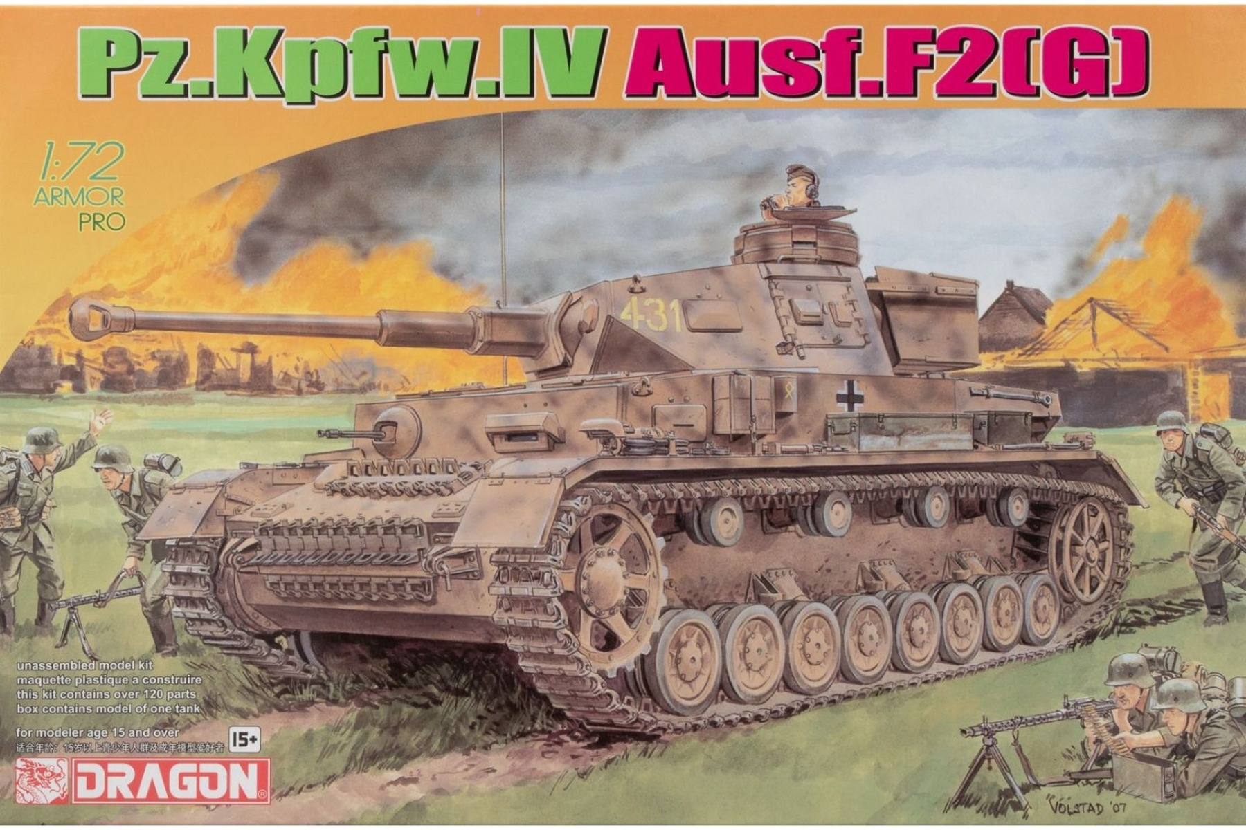 Dragon DRA07359 Pz.Kpfw. IV Ausf. F2 (G), model kit
