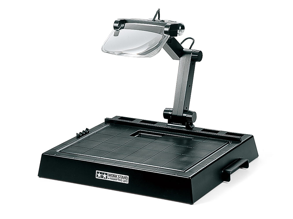 Tamiya TA74064 Work Stand w/Magnifying Lens, Tamiya Craft Tools Series 