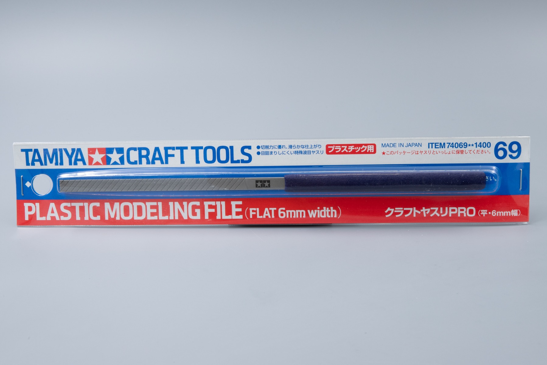 Tamiya TA74069 Plastic Modeling File (Flat 6mm Width), Craft Tools Series