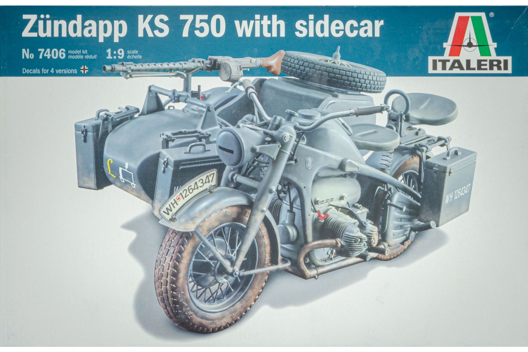Italeri IT7406 Zündapp KS750 With sidecar, model kit