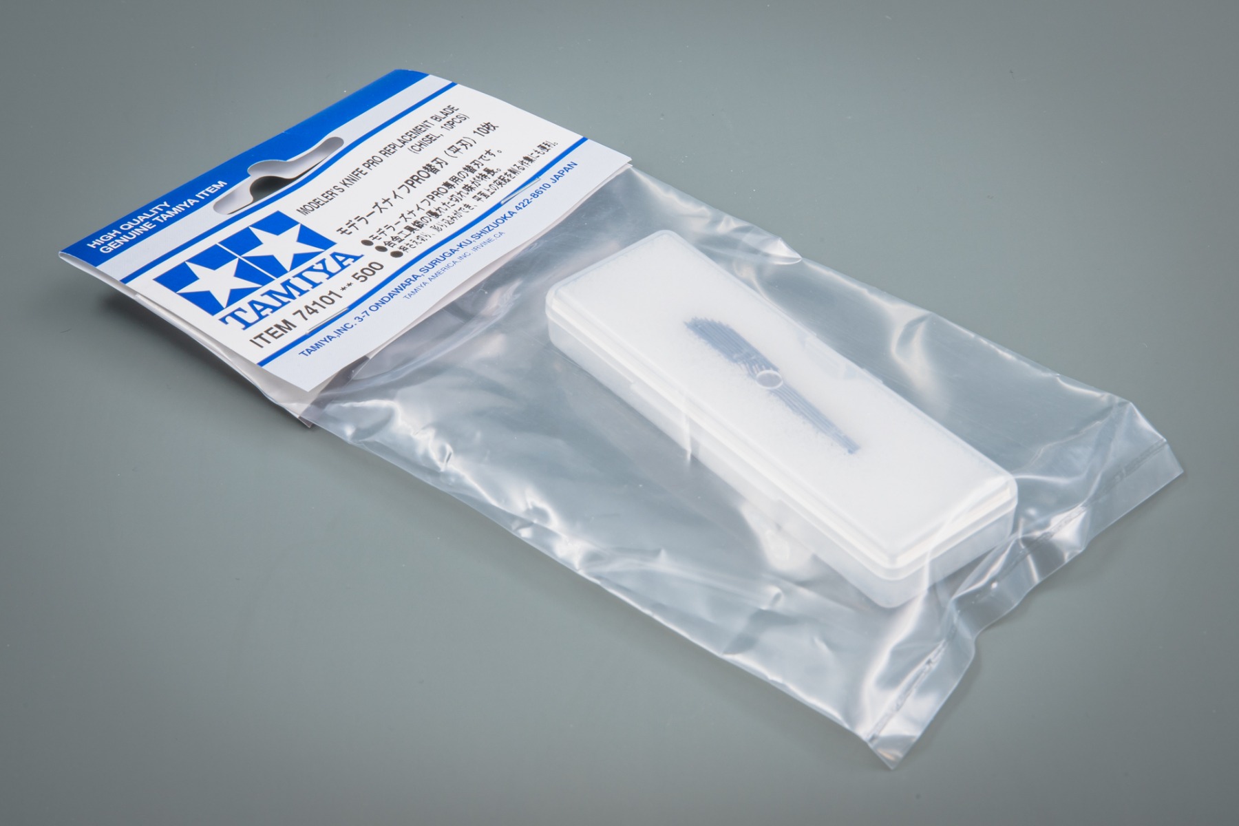 Tamiya TA74101 Modeler's Knife Pro Replacement Blade (Chisel) 10 Pcs, Craft Tools Series