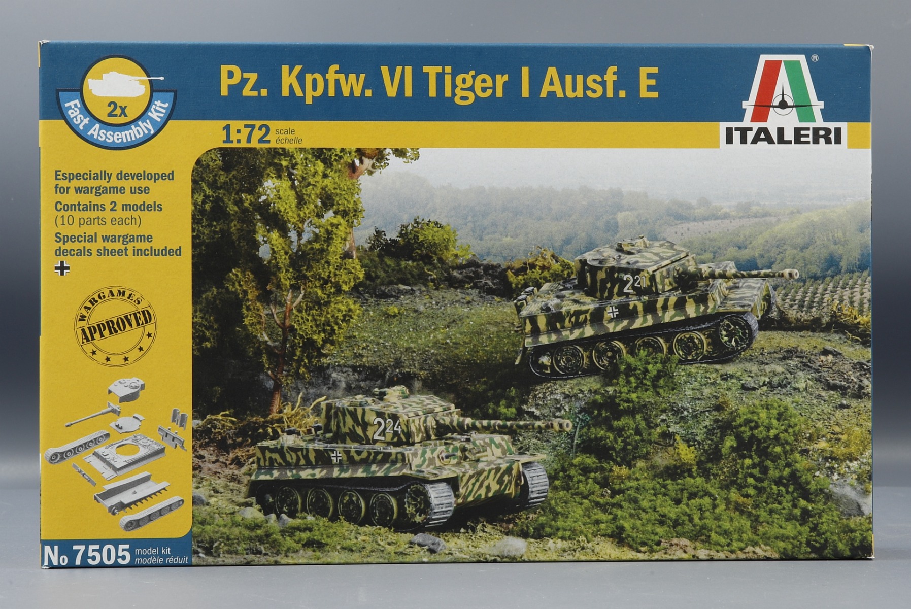 Italeri IT7505 Pz. Kpfw. VI Tiger I Ausf. E, model kit