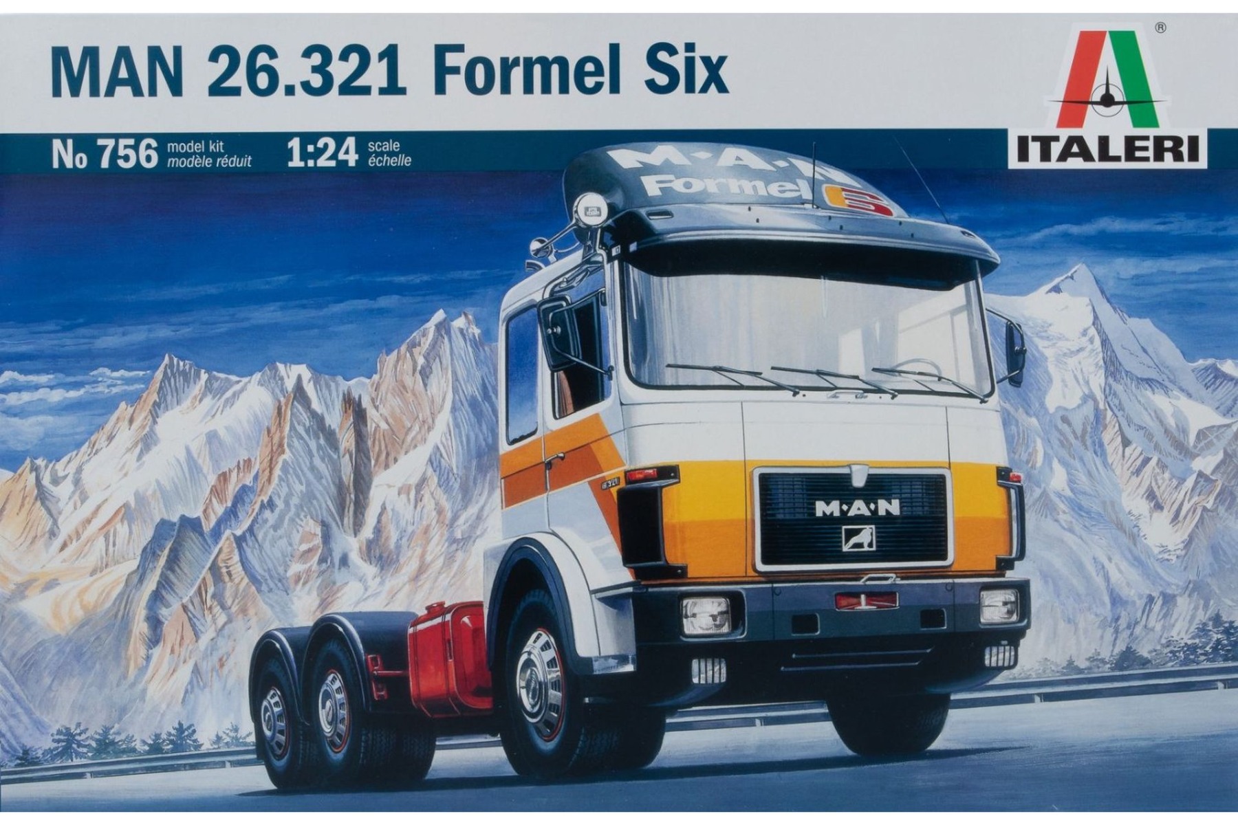 Italeri IT0756 MAN 26.321 Formel Six, tractor truck, model kit