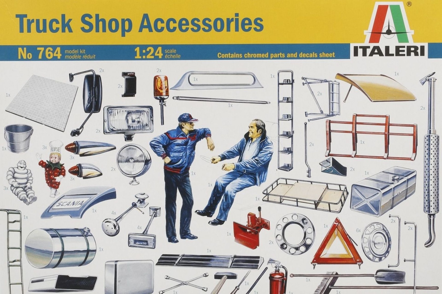 Italeri IT0764 Truck Shop Accessories, model kit