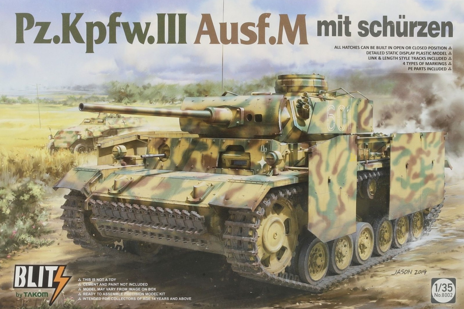 TAKOM8002 Pz.Kpfw.III Ausf.M mit schurzen
