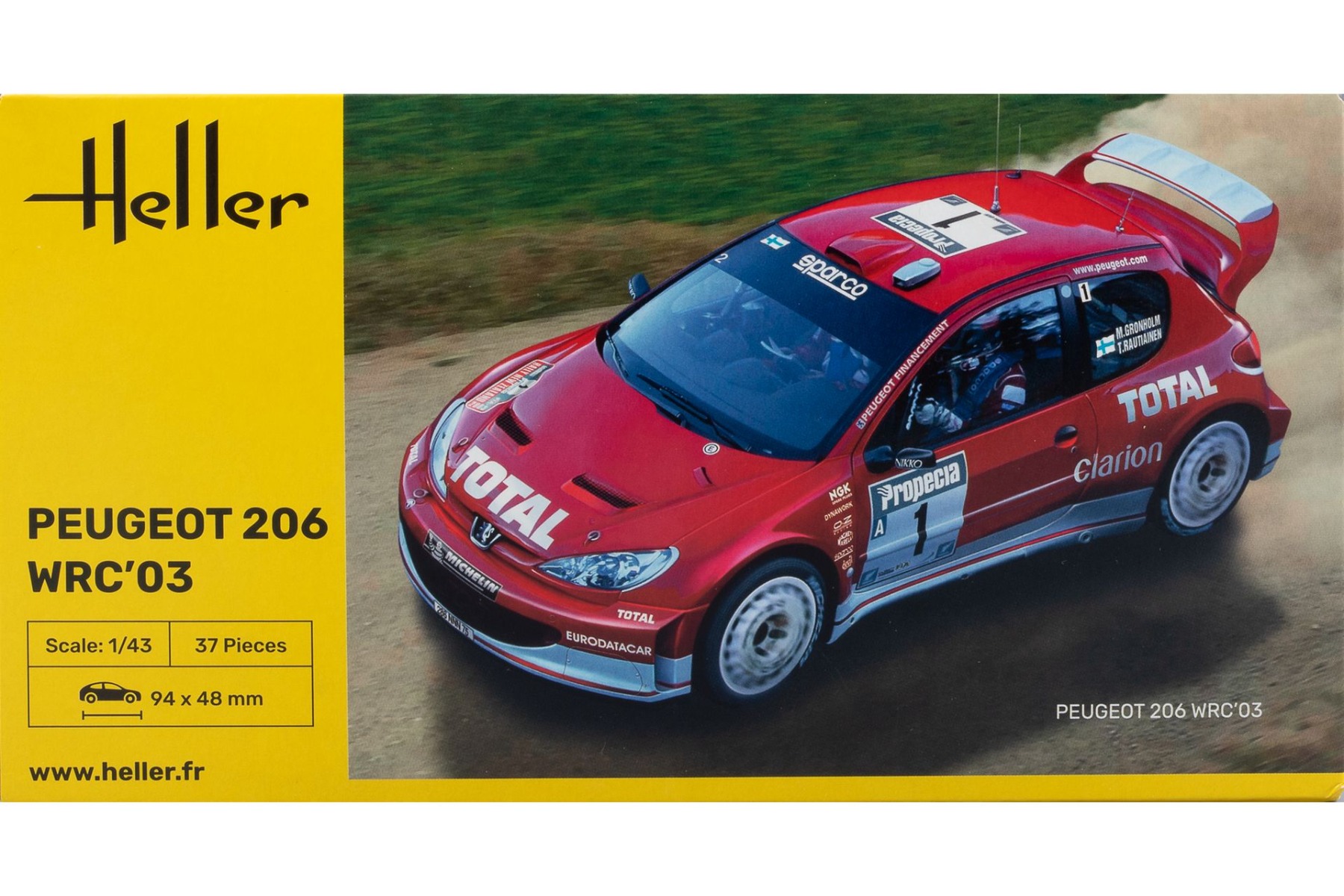 Heller HE80113 Peugeot 206 WRC'03, model kit