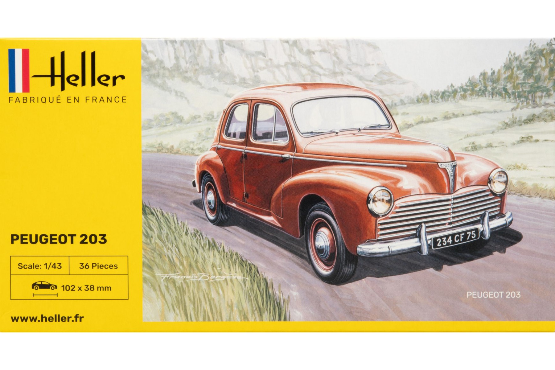 Heller HE80160 Peugeot 203, model kit