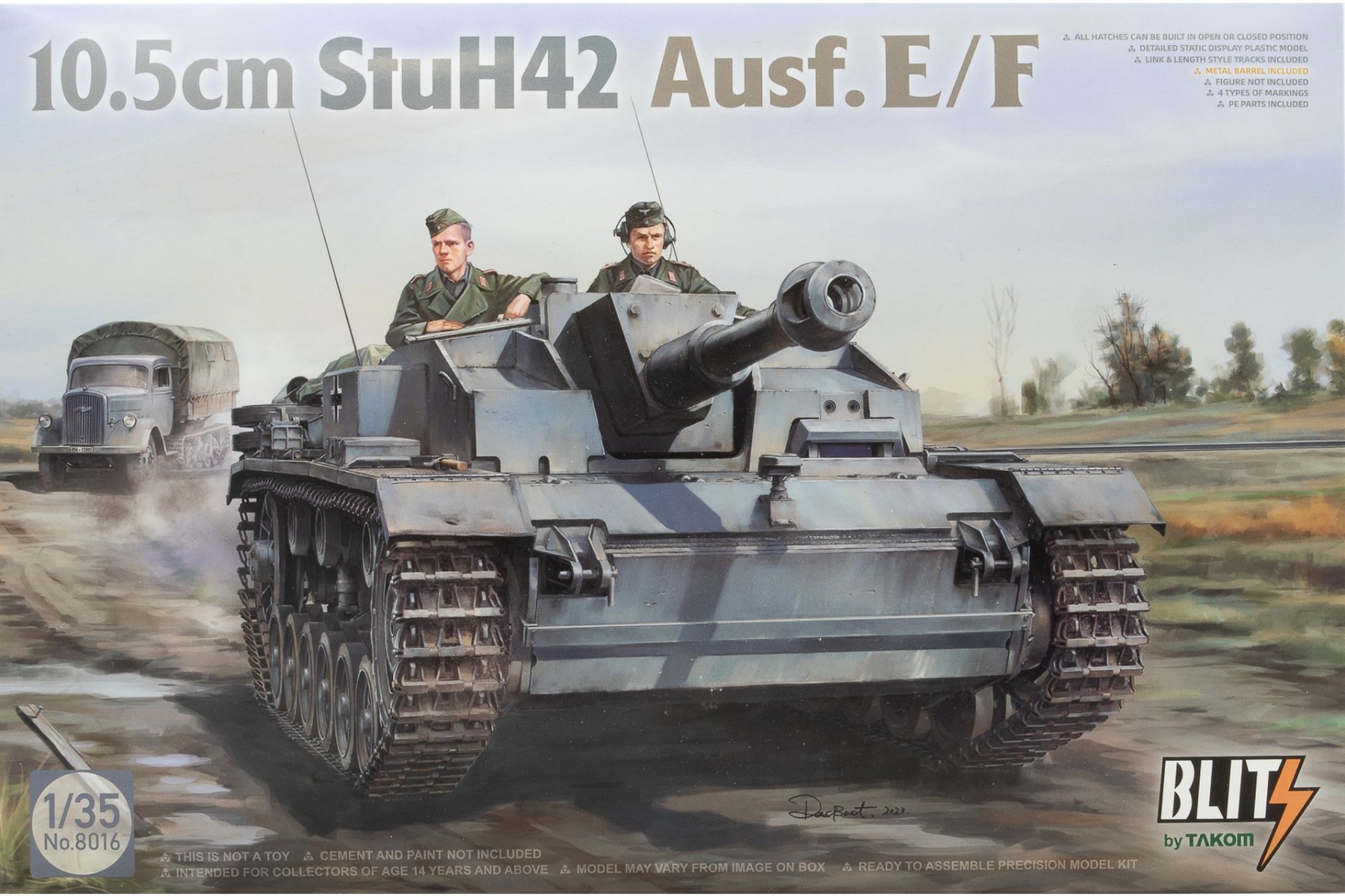 TAKOM8016 10.5cm StuH42 Ausf. E/F (Blitz), model kit