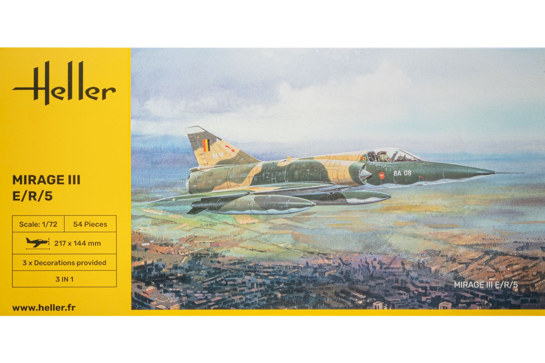 Heller HE80323 Mirage III E/R/5, model kit