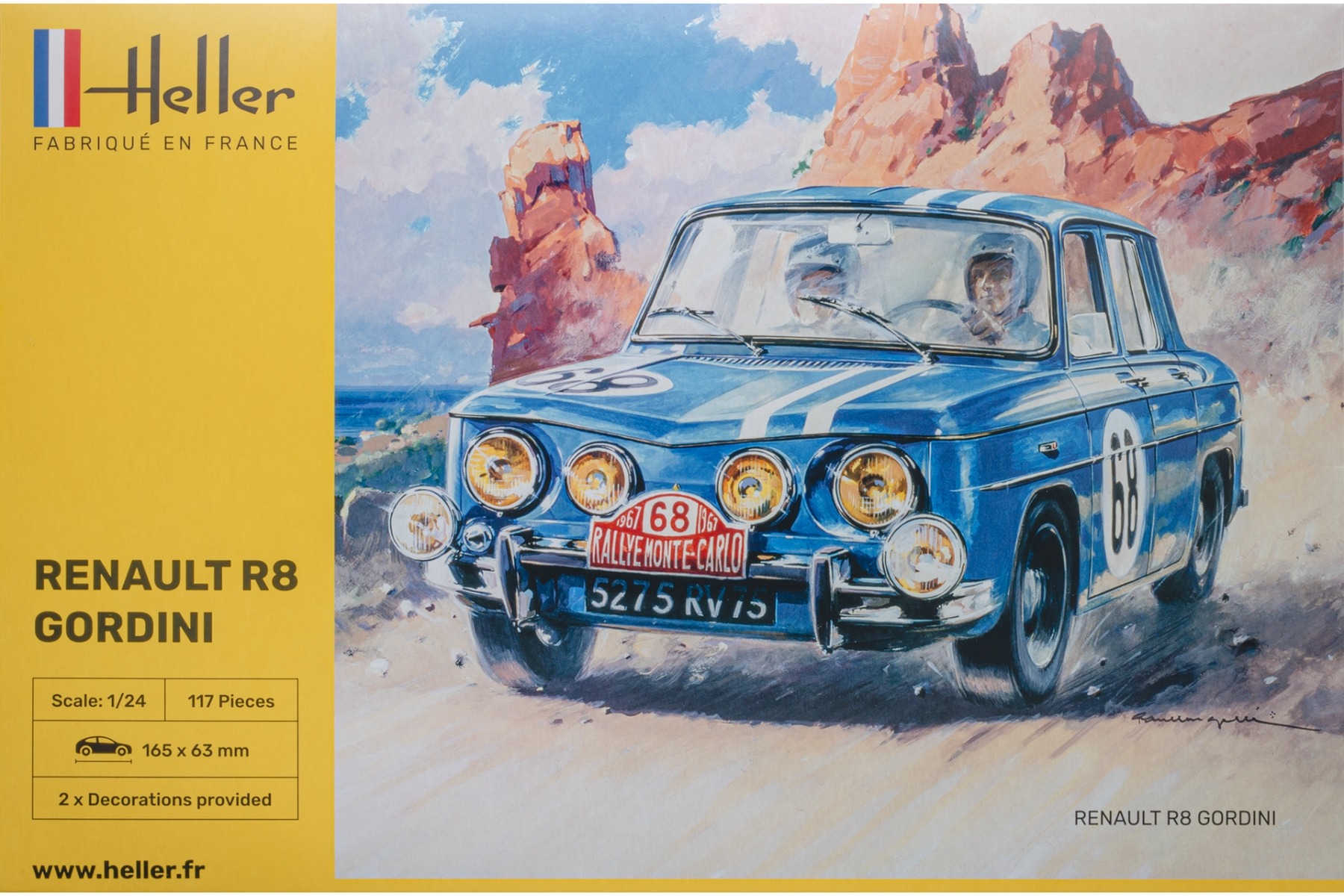 Heller HE80700 Renault R8 Gordini, model kit