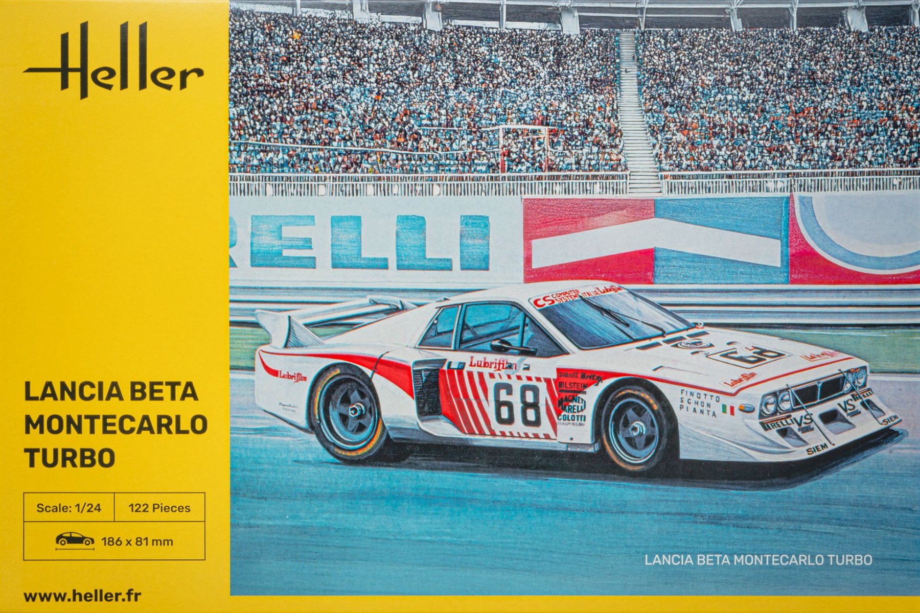 Heller HE80741 Lancia Beta Montecarlo Turbo, model kit