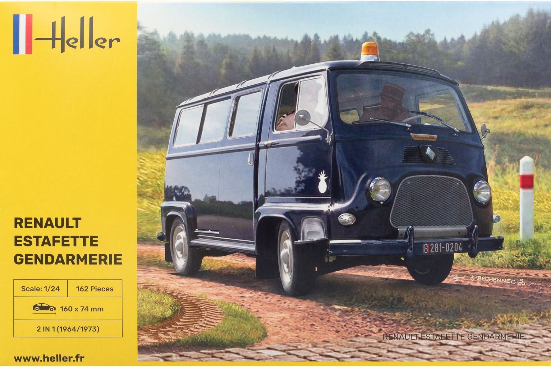 Heller HE80742 Renault Estafette Gendarmerie, model kit
