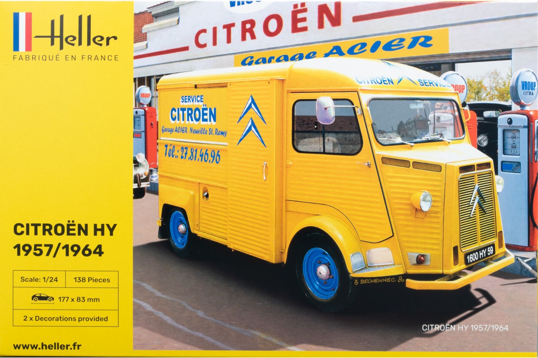 Heller HE80744 Citroën HY 1957/1964, model kit