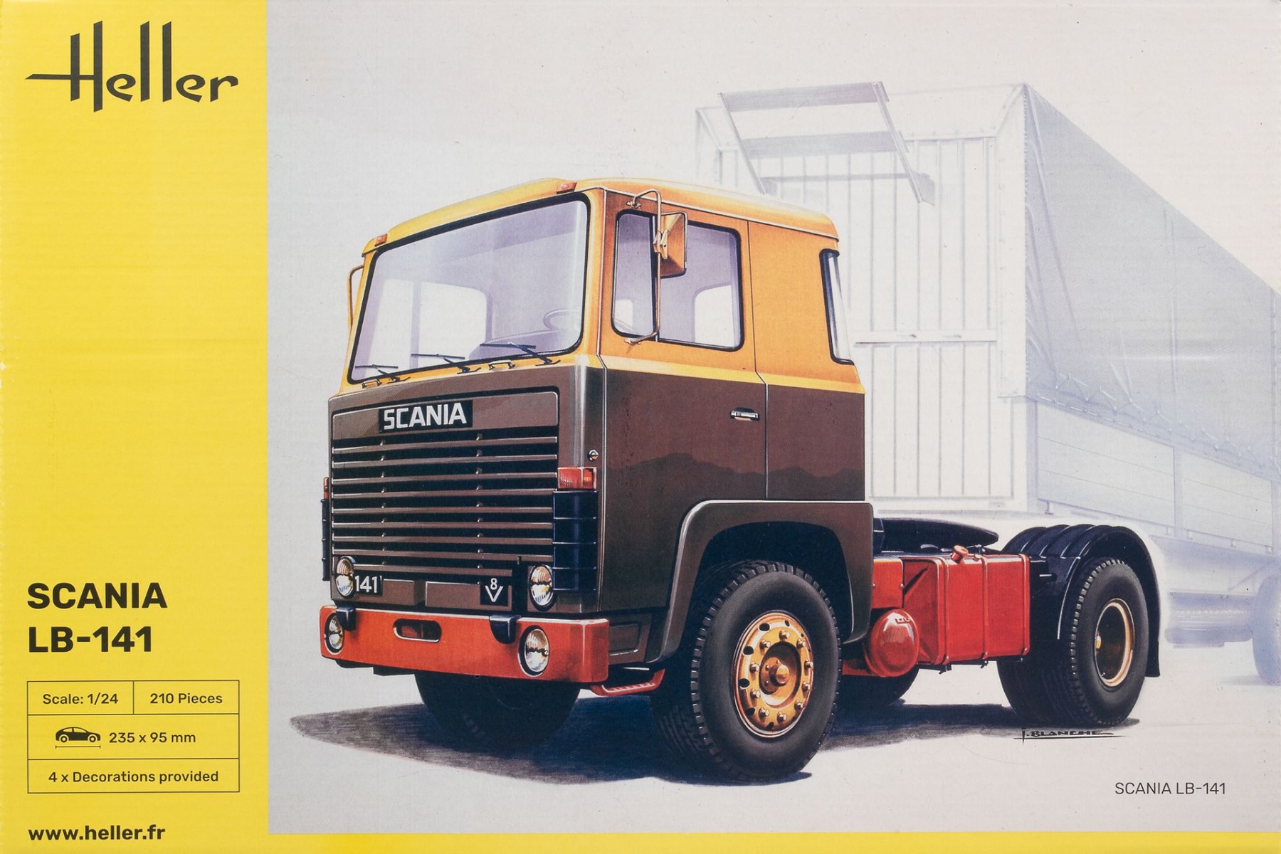 Heller HE80773 Scania LB-141 tractor truck, model kit