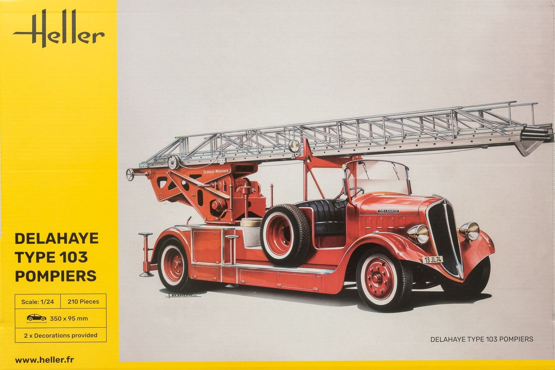 Heller HE80780 Delahaye Type 103 Pompiers, model kit