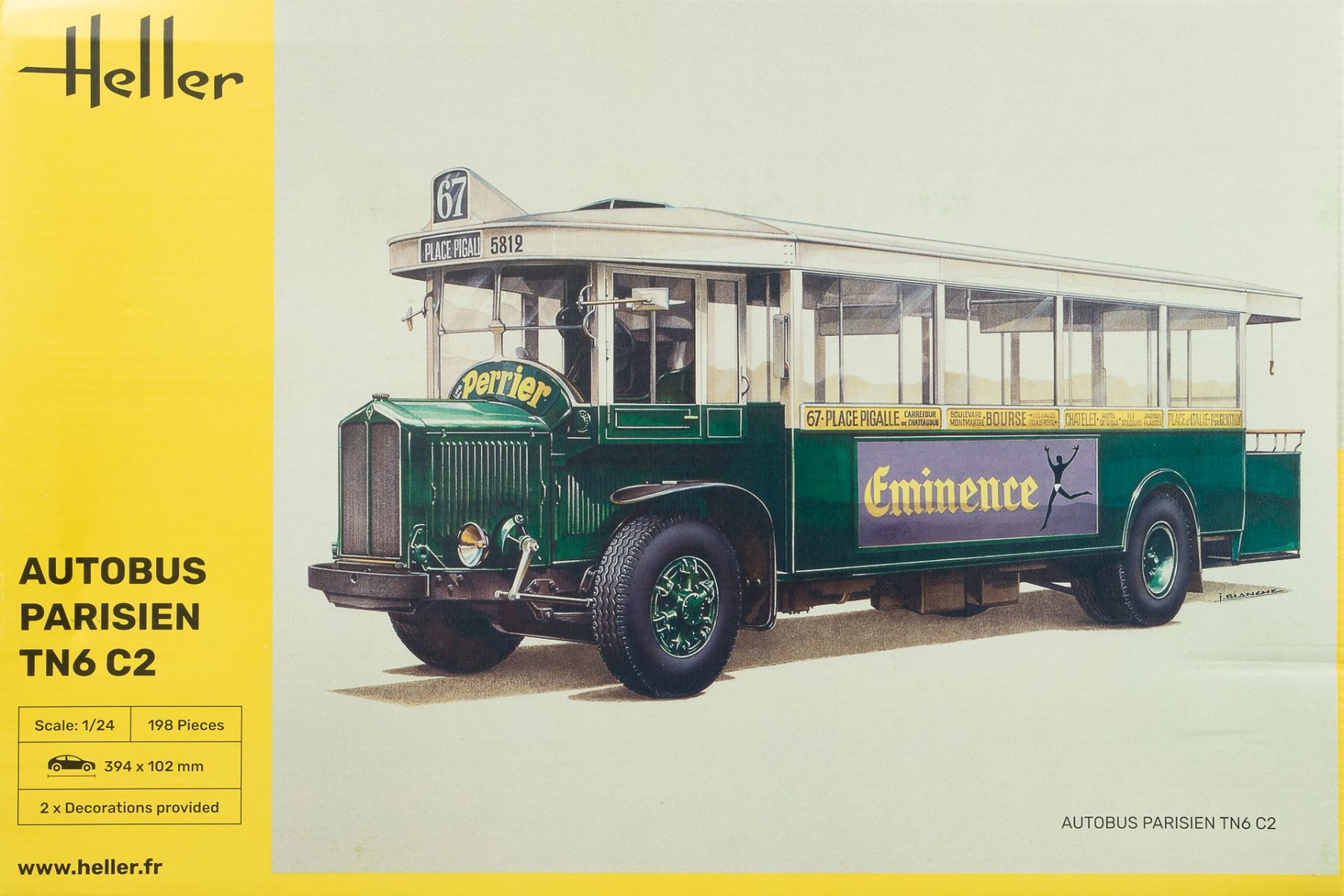 Heller HE80789 Autobus Renault TN6 C2, model kit