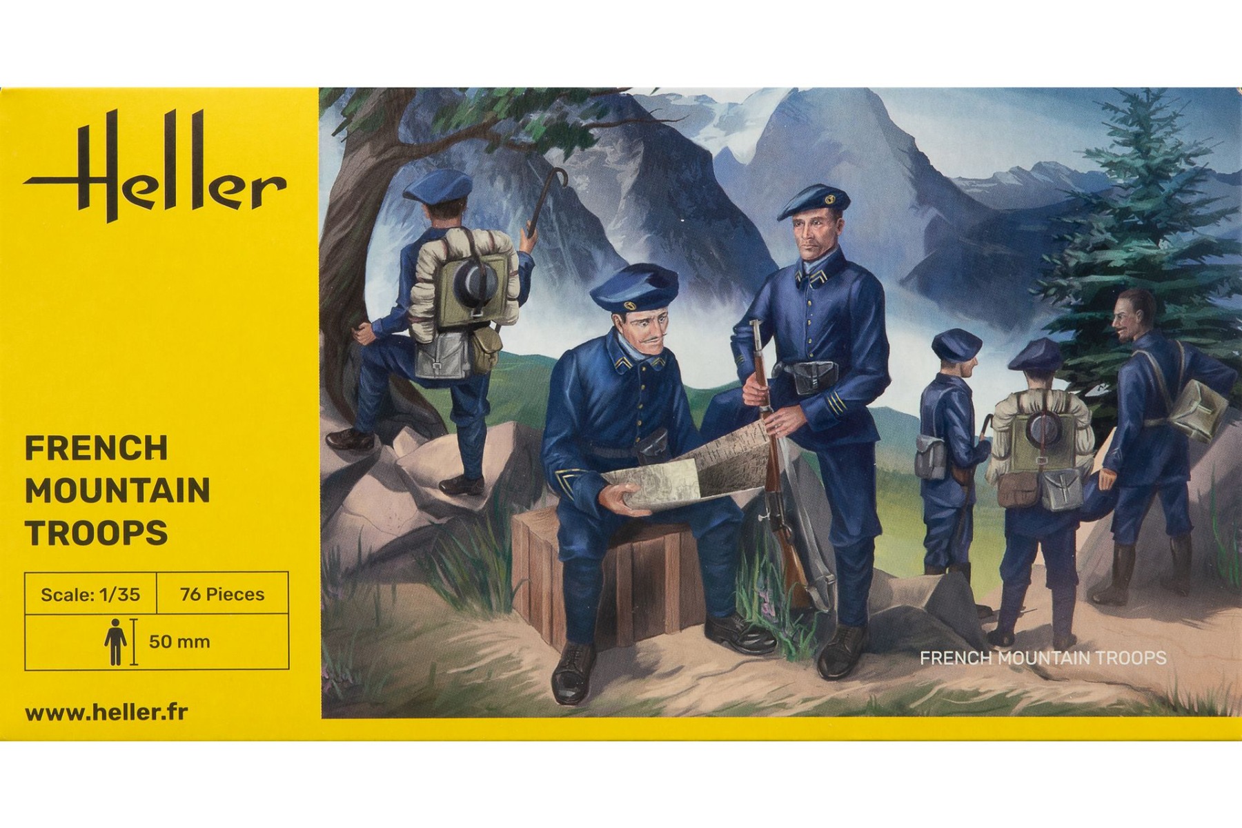Heller HE81223 French Mountain Troops / Chasseurs Alpins, figurines