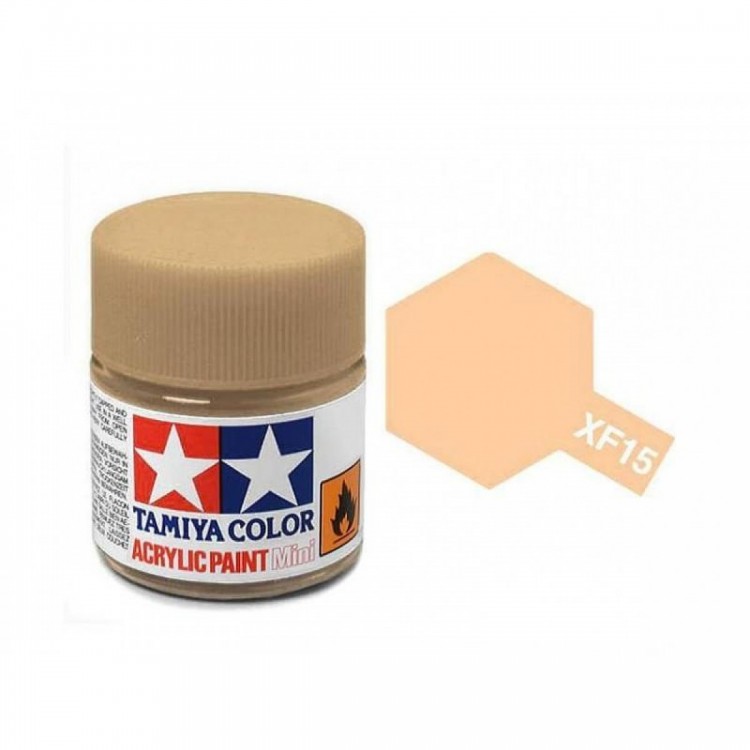 Tamiya TA81715 Acrylic paint XF15 /Flat Flesh/ 10ml
