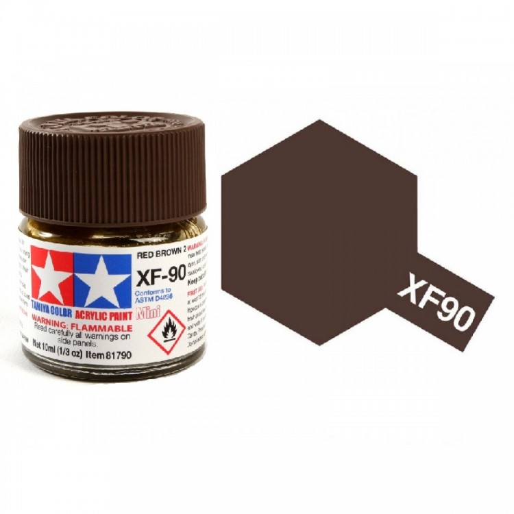 Tamiya TA81790 Acrylic paint XF90 /Red Brown 2/ 10ml