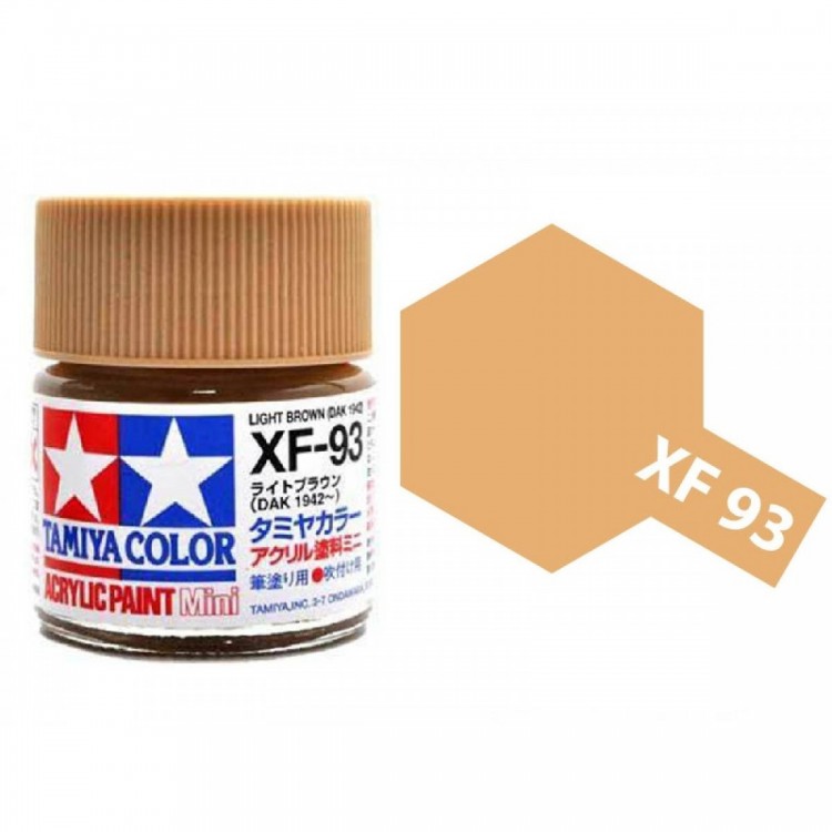 Tamiya TA81793 Acrylic paint XF93 /Light Brown (DAK 1942)/ 10ml