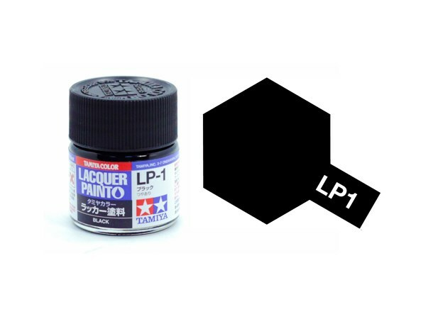 Tamiya TA82101 Lacquer Paint LP-1 /Black/ 10ml