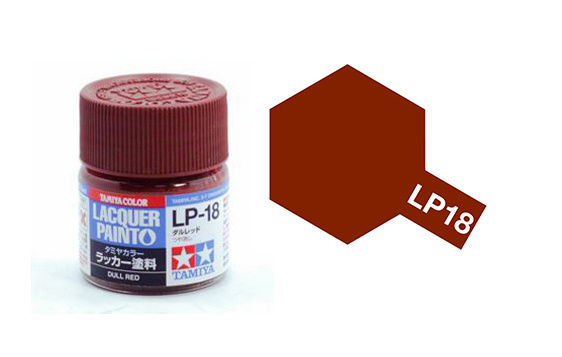Tamiya TA82118 Lacquer Paint LP-18 /Dull Red/ 10ml
