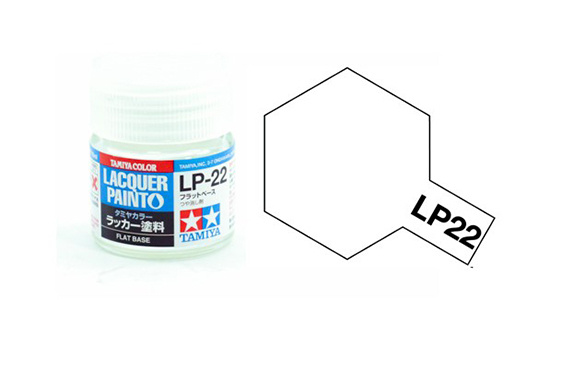 Tamiya TA82122 Lacquer Paint LP-22 /Flat Base/ 10ml