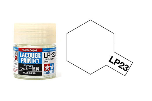 Tamiya TA82123 Lacquer Paint LP-23 /Flat Clear/ 10ml