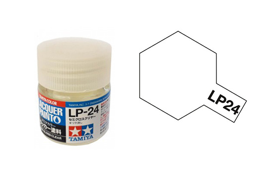 Tamiya TA82124 Lacquer Paint LP-24 /Semi Gloss Clear/ 10ml