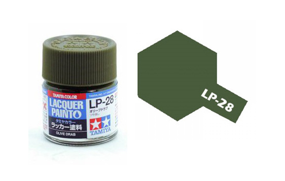 Tamiya TA82128 Lacquer Paint LP-28 /Olive Drab/ 10ml