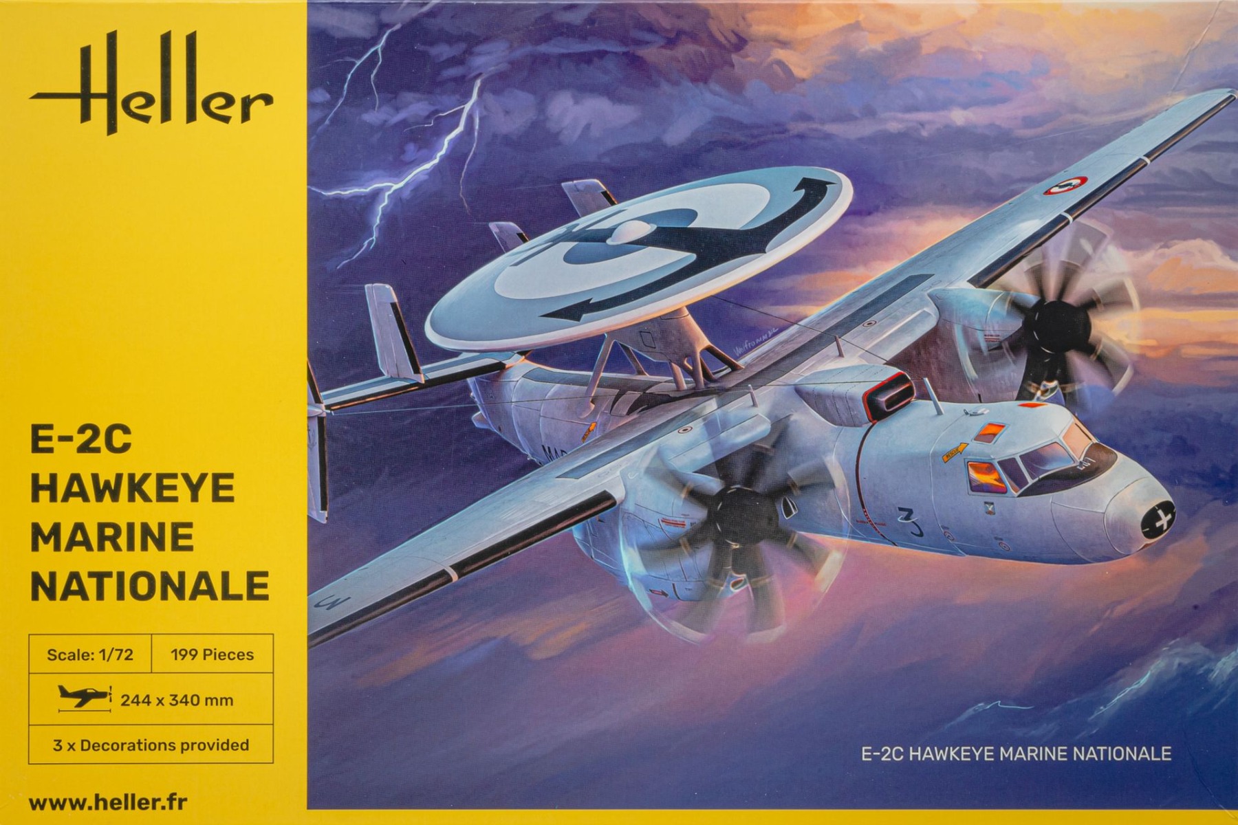 Heller HE82302 E-2C Hawkeye Marine Nationale, model kit