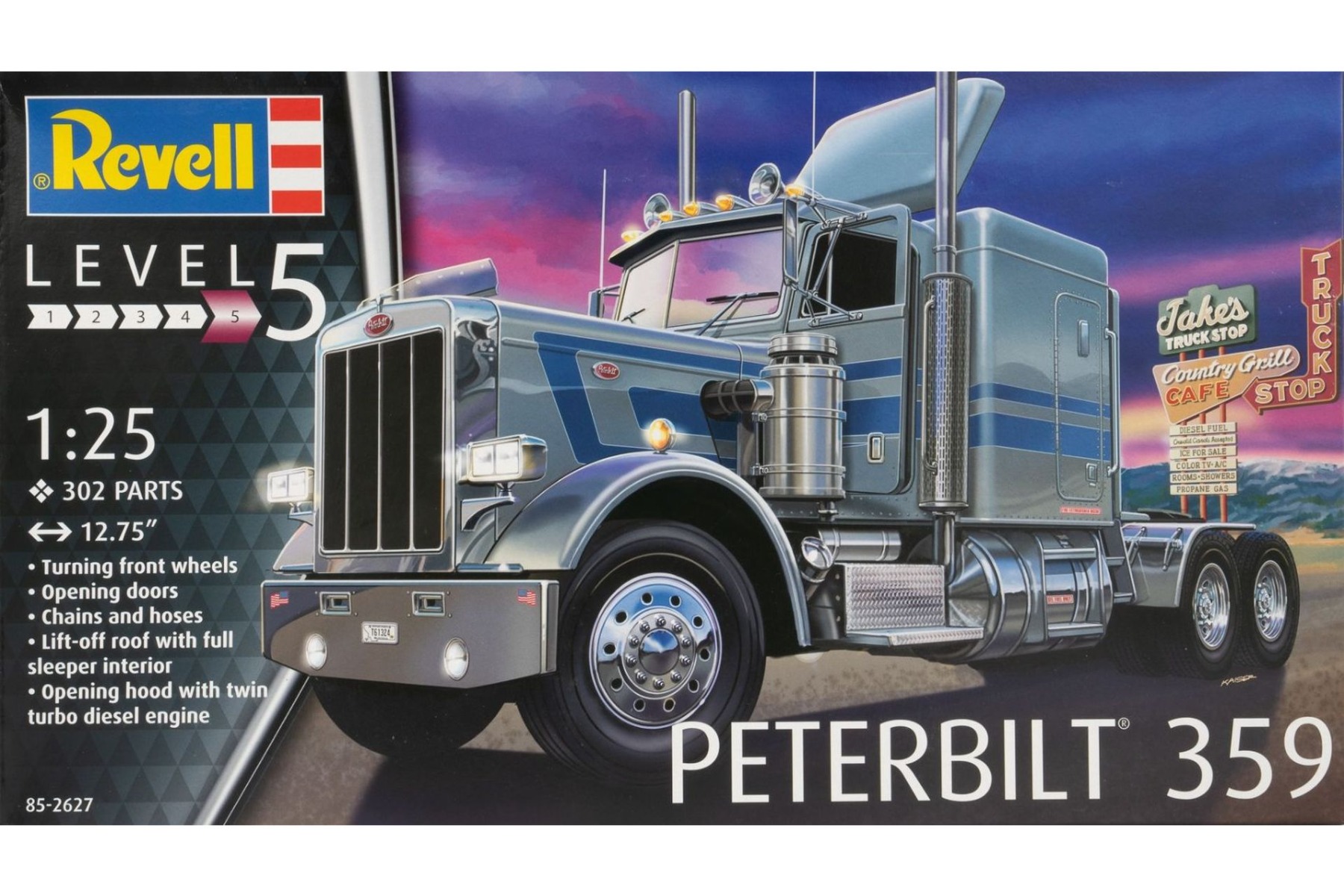 Revell RE12627 Peterbilt 359 tractor truck, model kit