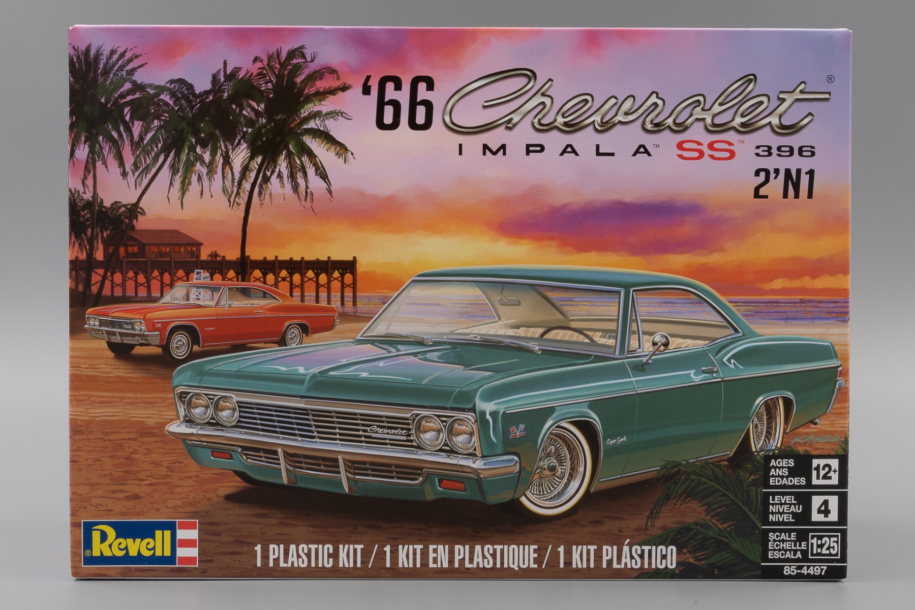 Revell RE14497 / 85-4497 Chevrolet Impala SS 396 2'N1, 1966, model kit