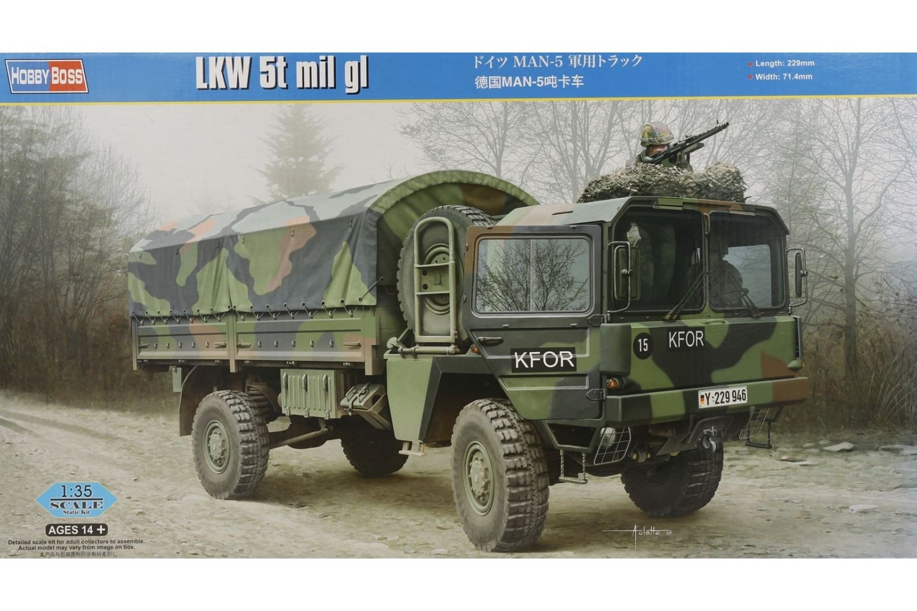 HobbyBoss HBS85507 German MAN-5 5t mil gl, model kit