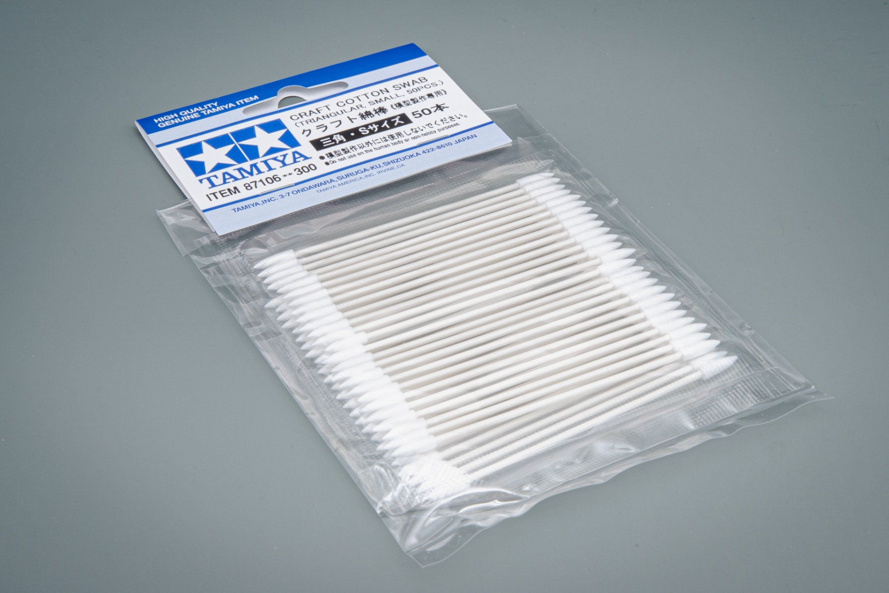 Tamiya TA87106 Craft Cotton Swab (Triangular, Small), 50pcs