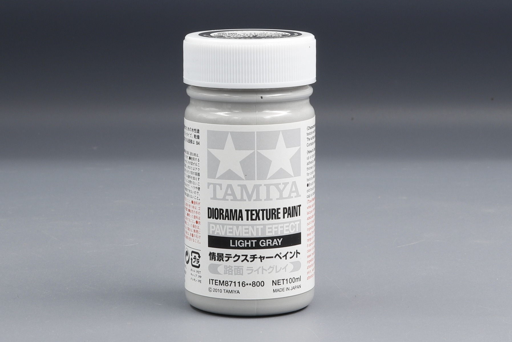 Tamiya TA87116 Diorama Texture Paint - Pavement Effect - Light Grey, 100ml