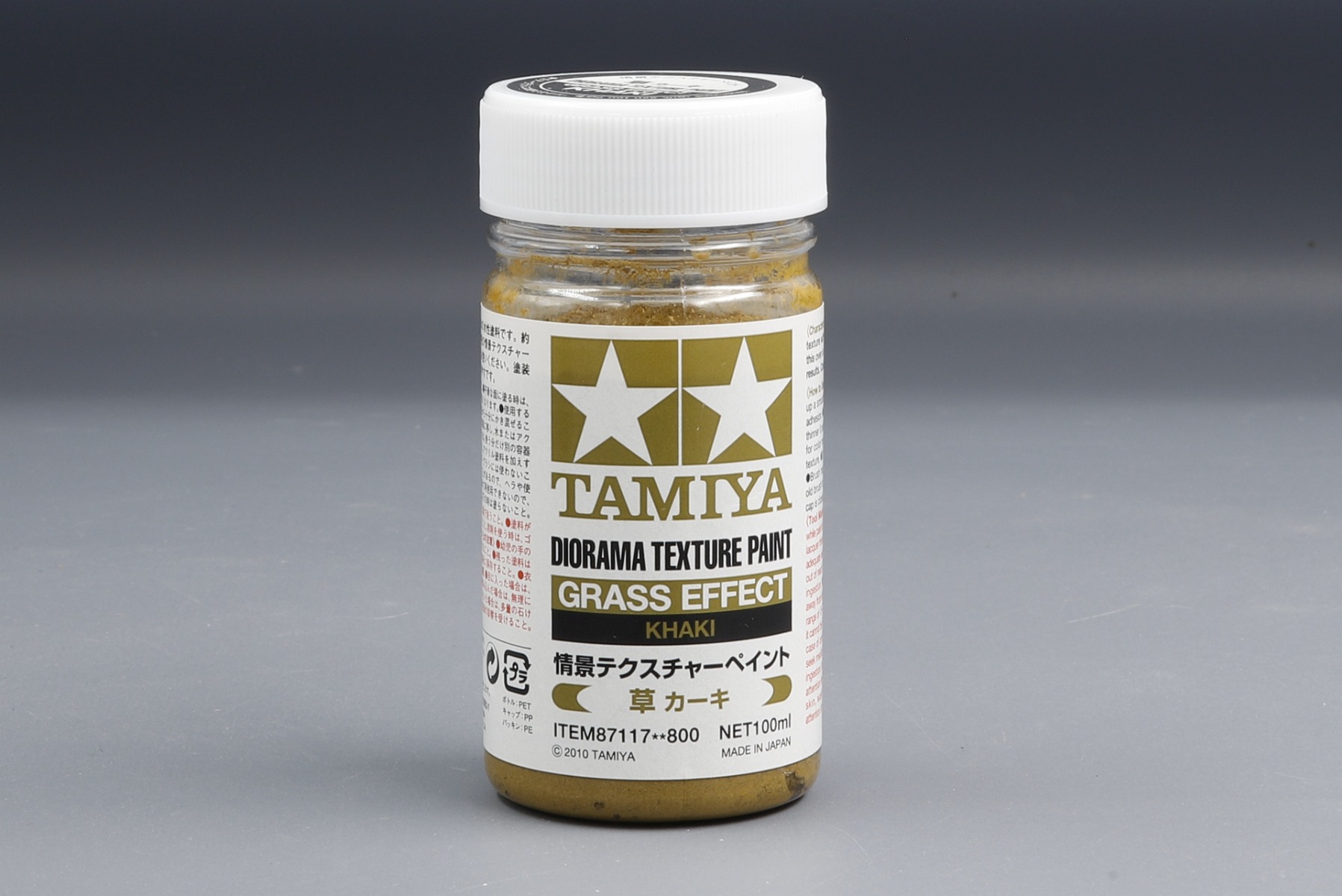 Tamiya TA87117 Diorama Texture Paint - Grass Effect - Khaki, 100ml