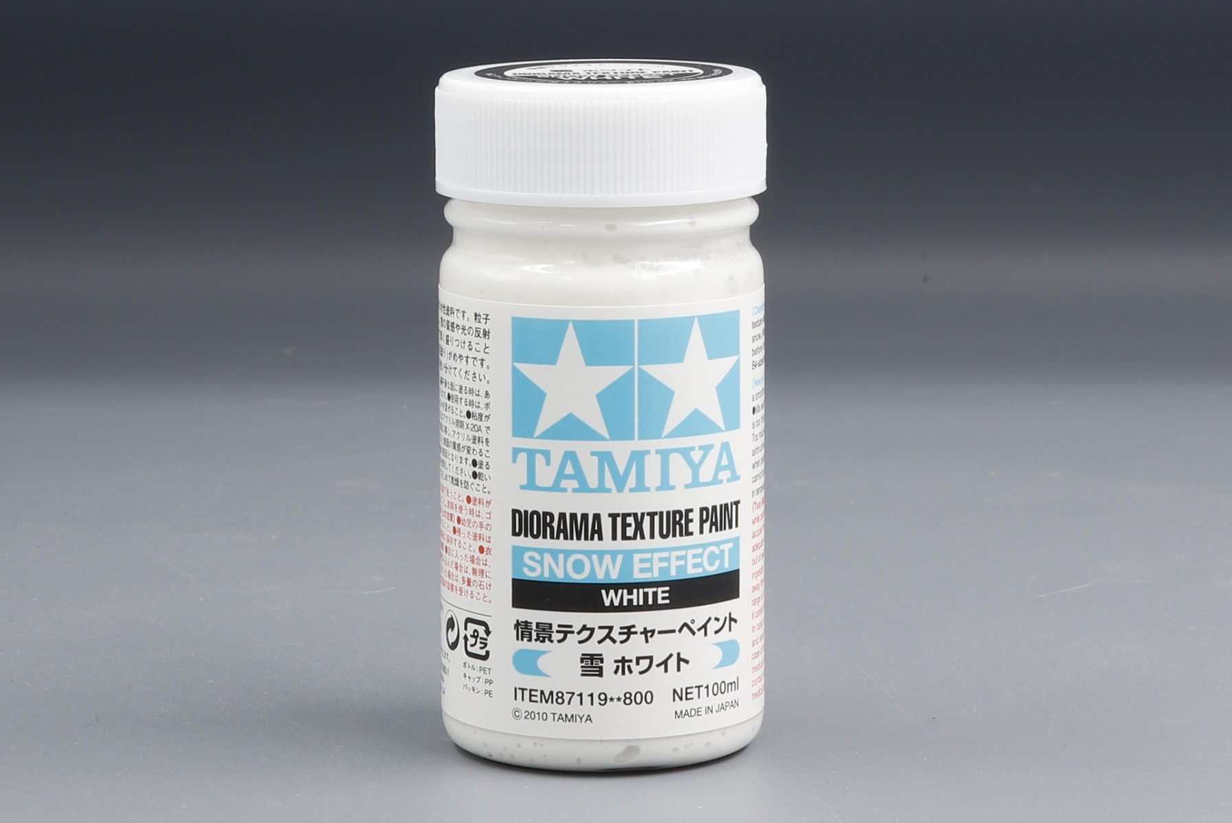 Tamiya TA87119 Diorama Texture Paint - Snow Effect - White, 100ml