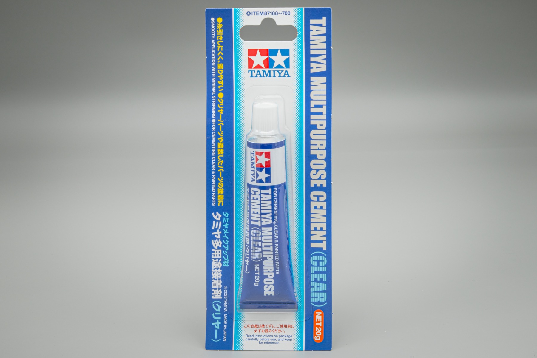 Tamiya TA87188 Multipurpose Cement (clear) for cementing clear & painted parts